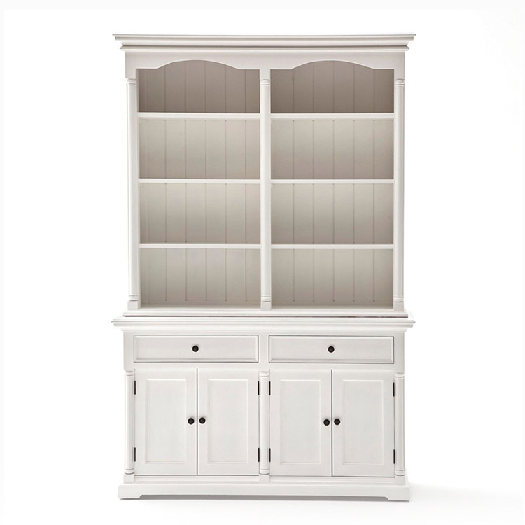 White cabinet deals hutch